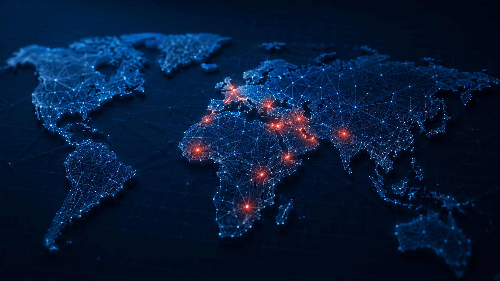 Live global map with 2-second alert animations